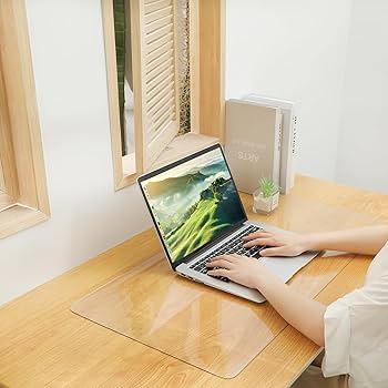 Amazon | デスクマット PVC製 透明磨砂 45*30厚さ1.5mm テーブル
